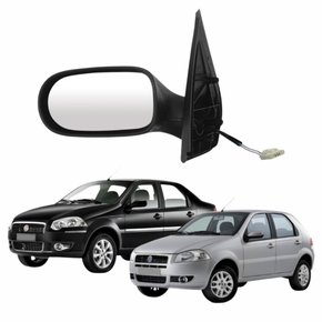 Retrovisor Fiat Palio 2009 Até 2014 Siena 2009 Até 2012 4 Portas Eletrico Lado Esquerdo Motorista
