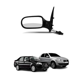 Retrovisor Fiat Palio Siena 2011 Até 2016 4 Portas Com Controle Lado Direito Passageiro