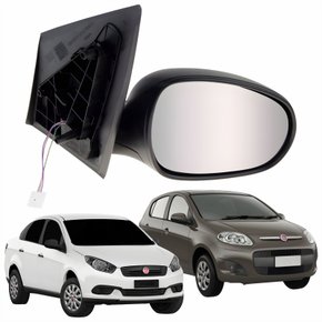 Retrovisor Fiat Grand Siena 2012 Até 2021 Palio 2012 Até 2016 Elétrico Lado Direito Passageiro Original