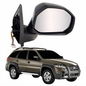 Retrovisor Fiat Palio Adventure Locker 2008 2009 2010 2011 2012 Com Pisca Elétrico Lado Direito Passageiro Original