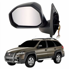 Retrovisor Fiat Palio Adventure Locker 2008 2009 2010 2011 2012 Com Pisca Elétrico Lado Esquerdo Motorista Original