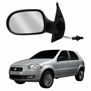 Retrovisor Fiat Palio Es Attractive 2011 2012 4 Portas Com Controle METAGAL Lado Esquerdo Motorista