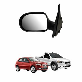 Retrovisor Fiat Palio Es Attractive 2011 Até 2013 Strada 2014 Até 2020 2 Portas Sem Controle Lado Direito Passageiro