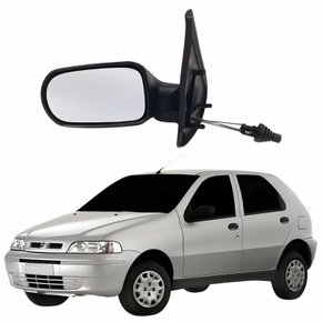 Retrovisor Fiat Palio Fire 2001 2002 2003 2004 4 Portas Com Controle Lado Esquerdo Motorista