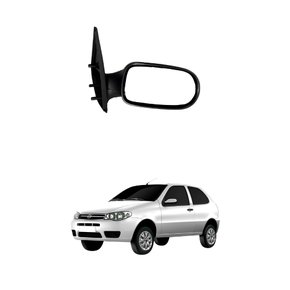 Retrovisor Fiat Palio Fire 2011 Até 2016 2 Portas Sem Controle Lado Esquerdo Motorista