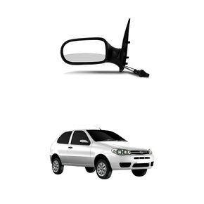 Retrovisor Fiat Palio Fire Economy 2011 Até 2016 2 Portas Com Controle Lado Direito Passageiro