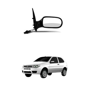 Retrovisor Fiat Palio Fire Economy 2011 Até 2016 2 Portas Com Controle Lado Esquerdo Motorista