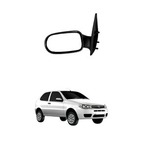 Retrovisor Fiat Palio Fire Economy 2011 Até 2016 2 Portas Sem Controle Lado Direito Passageiro