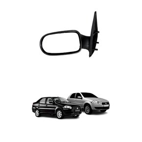 Retrovisor Fiat Palio Siena 2011 Até 2016 4 Portas Sem Controle Lado Direito Passageiro
