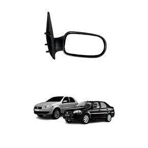 Retrovisor Fiat Palio Siena 2011 Até 2016 4 Portas Sem Controle Lado Esquerdo Motorista