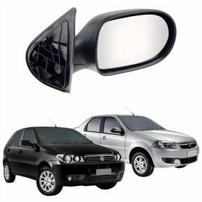 Retrovisor Fiat Palio Siena Economy Fire 2011 Até 2017 4 Portas Sem Controle Lado Direito Passageiro Original