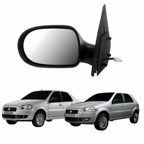 Retrovisor Fiat Palio Siena Atractive 4 Portas 2011 Até 2015 Elétrico Lado Esquerdo Motorista