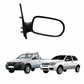 Retrovisor Fiat Palio Strada 2011 Até 2016 2 Portas Sem Controle Lado Esquerdo Motorista