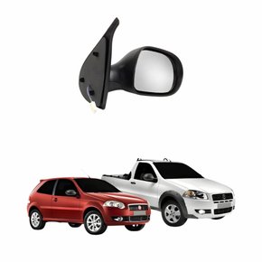 Retrovisor Fiat Palio Strada Es Attractive 2011 Até 2015 Elétrico 2 Portas Lado Direito Passageiro