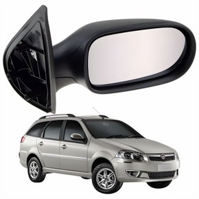 Retrovisor Fiat Palio Weekend 2004 Até 2010 4 Portas Sem Controle Lado Direito Passageiro