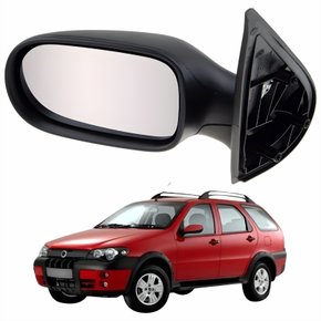 Retrovisor Fiat Palio Weekend Adventure 2004 Até 2010 4 Portas Sem Controle Lado Esquerdo Motorista