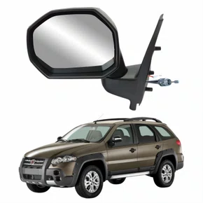 Retrovisor Fiat Palio Weekend Adventure Locker 2008 Até 2012 Com Controle Com Pisca Lado Esquerdo Motorista