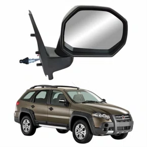 Retrovisor Fiat Palio Weekend Adventure Locker 2011 Até 2020 Com Controle Com Pisca Lado Direito Passageiro