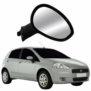 Retrovisor Fiat Punto 2007 Até 2015 Elétrico Sem Tampa Lado Direito Passageiro