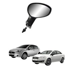 Retrovisor Fiat Punto Linea 2007 Até 2015 Com Controle Lado Esquerdo Motorista