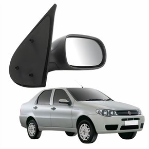 Retrovisor Fiat Siena 2005 Até 2012 4 Portas Sem Controle Lado Direito Passageiro