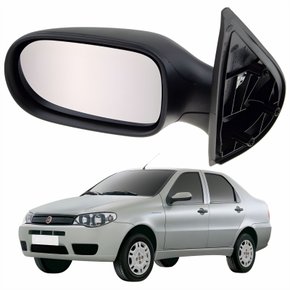 Retrovisor Fiat Siena 2005 Até 2012 4 Portas Sem Controle Lado Esquerdo Motorista