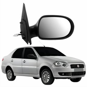 Retrovisor Fiat Siena Atractive 4 Portas 2011 Até 2015 Elétrico Lado Direito Passageiro