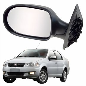 Retrovisor Fiat Siena Es Attractive 2011 Até 2016 4 Portas Sem Controle Lado Esquerdo Motorista Original
