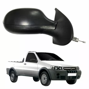 Retrovisor Fiat Strada 2008 Até 2011 2 Portas Com Controle METAGAL Lado Direito Passageiro