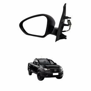 Retrovisor Fiat Strada 2020 Até 2024 Com Controle Lado Direito Passageiro