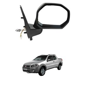 Retrovisor Fiat Strada Adventure 2014 Até 2020 Com Controle Lado Esquerdo Motorista