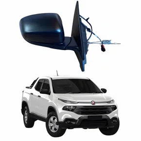 Retrovisor Fiat Toro 2016 Até 2023 Com Controle Sem Pisca METAGAL Lado Direito Passageiro
