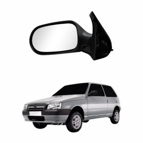 Retrovisor Fiat Uno 2005 Até 2010 2 Portas Sem Controle Lado Esquerdo Motorista