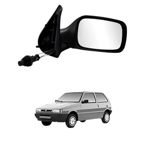Retrovisor Fiat Uno 2001 2002 2003 2004 2 Portas Com Controle Lado Esquerdo Motorista
