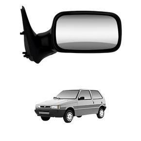 Retrovisor Fiat Uno 2001 2002 2003 2004 2 Portas Sem Controle Lado Esquerdo Motorista