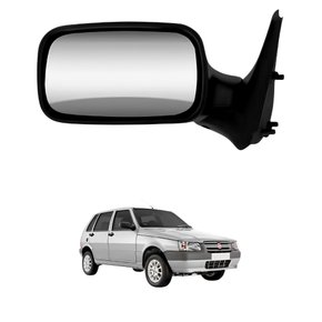 Retrovisor Fiat Uno 2001 2002 2003 2004 4 Portas Sem Controle Lado Direito Passageiro