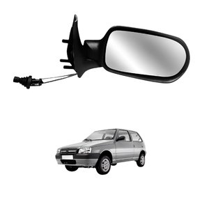 Retrovisor Fiat Uno 2005 Até 2010 2 Portas Com Controle Lado Esquerdo Motorista
