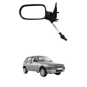 Retrovisor Fiat Uno 2005 Até 2010 4 Portas Com Controle Lado Direito Passageiro