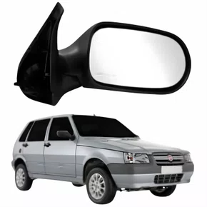 Retrovisor Fiat Uno Economy 2009 Até 2012 4 Portas Sem Controle Lado Direito Passageiro