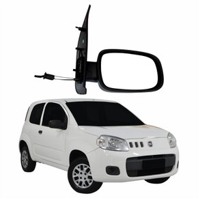 Retrovisor Fiat Uno Vivace 2011 2012 2013 2014 2 Portas Com Controle Lado Direito Passageiro