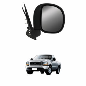 Retrovisor Ford F-250 1998 Até 2011 Sem Controle Lado Esquerdo Motorista