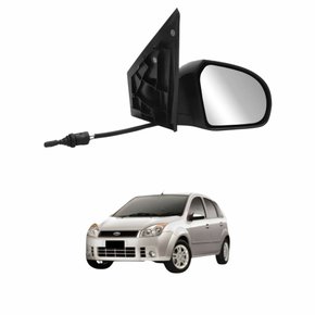 Retrovisor Ford Fiesta 2003 Até 2014 Com Controle Lado Esquerdo Motorista