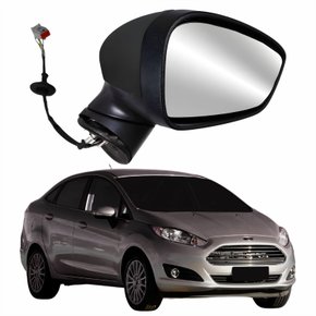 Retrovisor Ford New Fiesta 2013 2014 2015 2016 Elétrico Com Pisca Lado Direito Passageiro