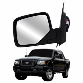 Retrovisor Ford Ranger 2005 2006 2007 2008 2009 Elétrico Capa Texturizada Lado Esquerdo Motorista