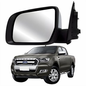 Retrovisor Ford Ranger 2012 Até 2023 Elétrico Com Capa Cromada Lado Esquerdo Motorista Original