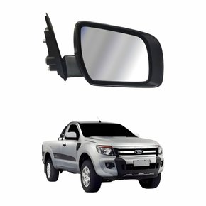 Retrovisor Ford Ranger 2013 Até 2018 Elétrico Com Capa Cromada Lado Direito Passageiro
