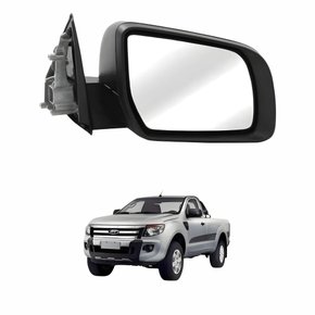 Retrovisor Ford Ranger 2013 Até 2022 Eletrico Texturizado Lado Esquerdo Motorista