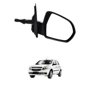 Retrovisor Gm Agile Montana 2009 Até 2015 Com Controle Lado Esquerdo Motorista