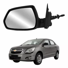 Retrovisor Gm Cobalt 2012 Até 2016 Com Controle Texturizado Lado Esquerdo Motorista