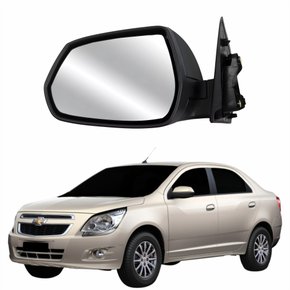 Retrovisor Gm Cobalt 2012 2013 2014 2015 2016 Eletrico Capa Texturizada Lado Esquerdo Motorista